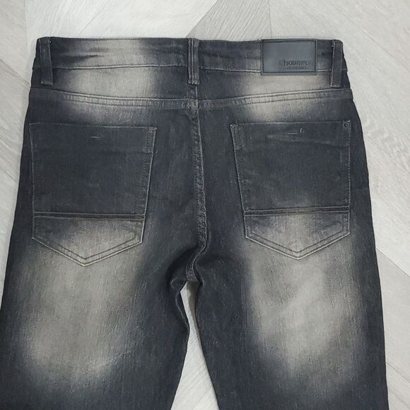 South Pole Men’s Skinny Black Jean with 4 way stretch, Size 30x32,,Nwot - Picture 6 of 8